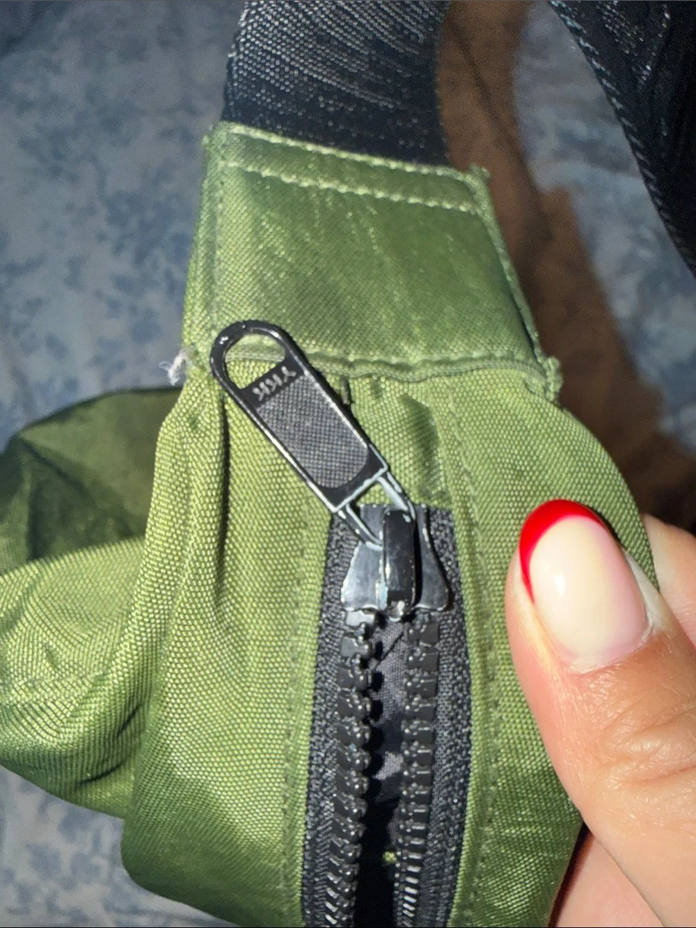 Olive Green Canvas Shoulder Bag - Casual Everyday Tote